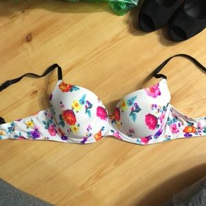 Floral PINK bra